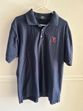 Vantage Vintage Navy Polo - University of Virginia Cavaliers - Go ‘Hoos!